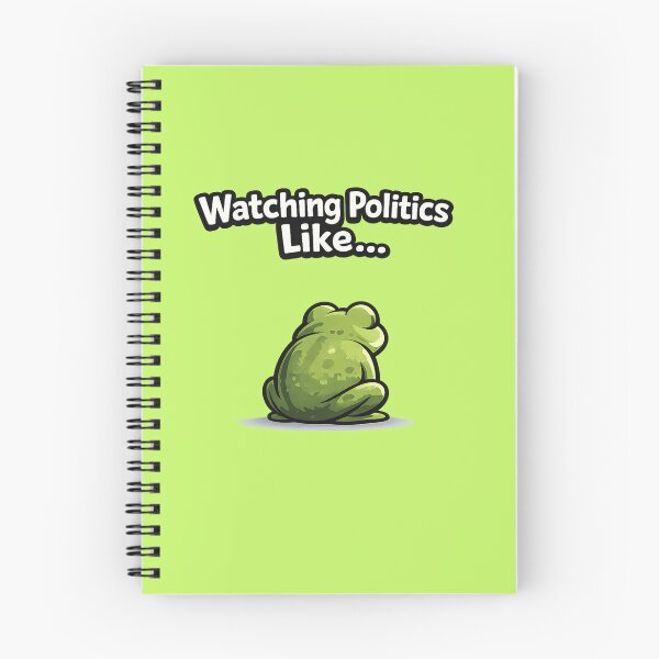 Item preview, Funny Watching Politics Like Relatable Frog Meme designed and sold by Tender Flower Clothing.