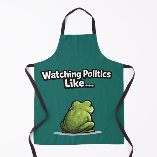 Item preview, Funny Watching Politics Like Relatable Frog Meme designed and sold by Tender Flower Clothing.