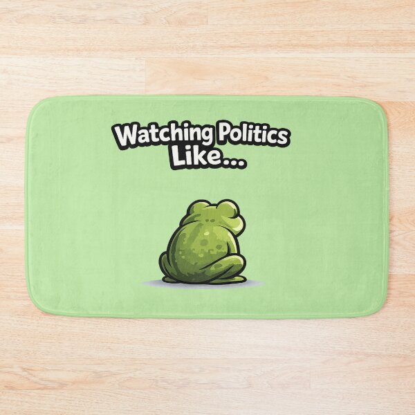 Item preview, Funny Watching Politics Like Relatable Frog Meme designed and sold by Tender Flower Clothing.