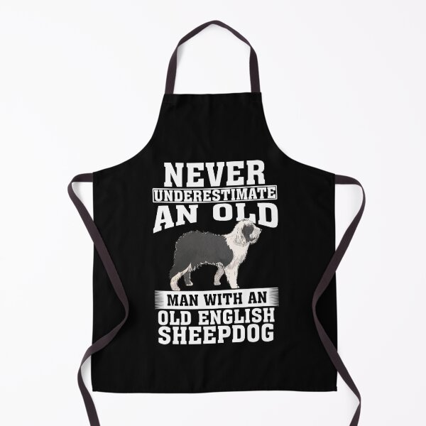 Item preview, Never Underestimate an Old Man with Old English Sheepdog designed and sold by CosmoKitsch.