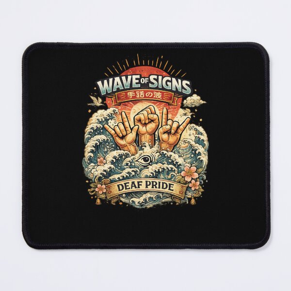 Item preview, Wave of Signs – Deaf Pride ASL T-Shirt designed and sold by COSTO20.