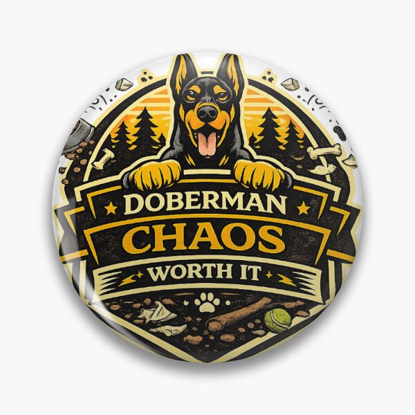 Item preview, Doberman Chaos Worth It Funny Doberman Gift designed and sold by WildVista.