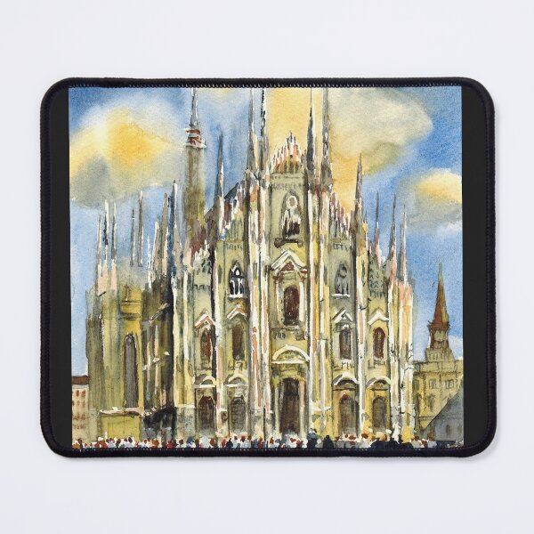 Item preview, Milan Cathedral. Duomo Square. Italy. Watercolor painting designed and sold by Colibri77.