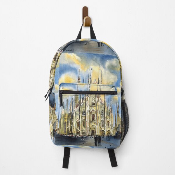 Item preview, Milan Cathedral. Duomo Square. Italy. Watercolor painting designed and sold by Colibri77.