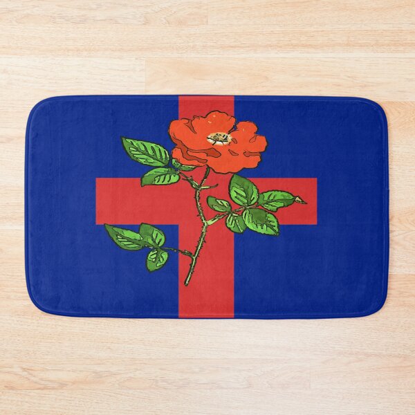 Item preview, St George Cross Stylized and Red Rose designed and sold by taiche.