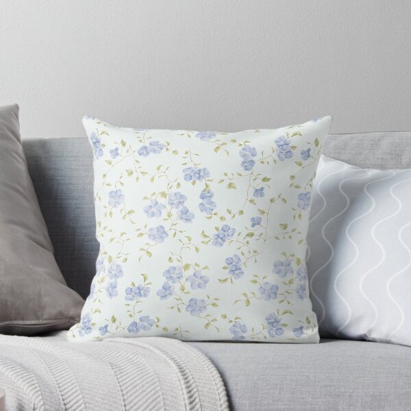 Item preview, Blue Wildflower Watercolor Seamless Floral Pattern designed and sold by SmallDart Creations.