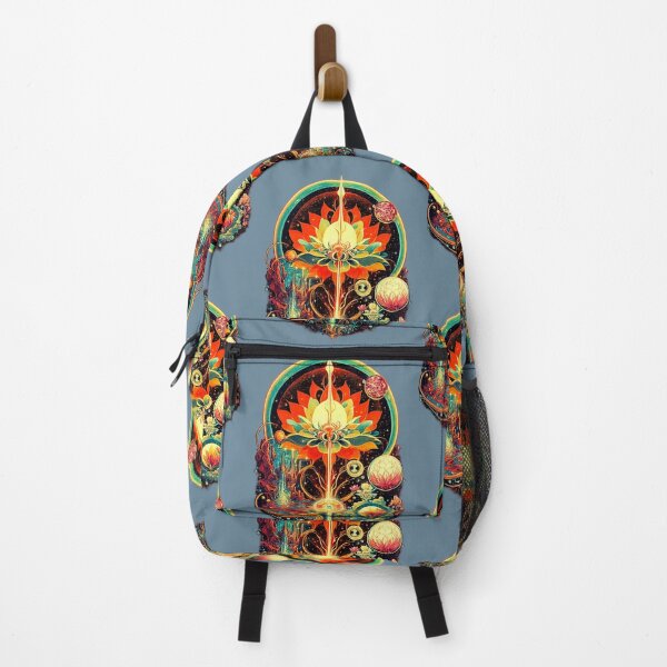 Item preview, Lotus Bloom – Psychedelic Celestial Flower Portal Art designed and sold by ANIARTONLINE.