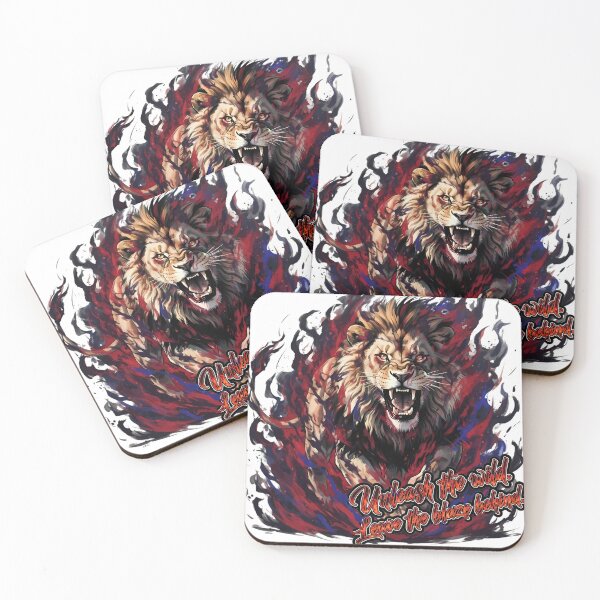 Item preview, Unleash The Wild Lion - Fierce Flame Motivation Design designed and sold by Animal Xeno Circus.