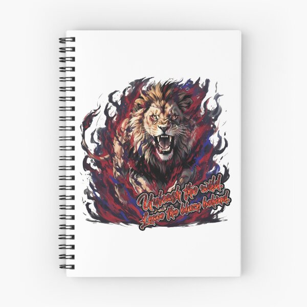 Item preview, Unleash The Wild Lion - Fierce Flame Motivation Design designed and sold by Animal Xeno Circus.