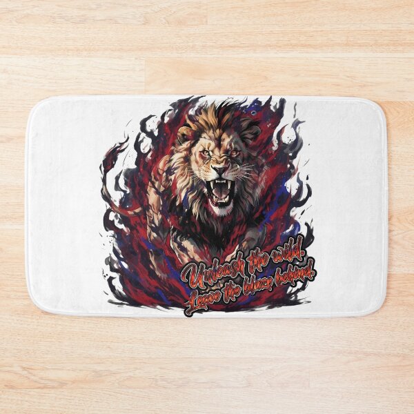 Item preview, Unleash The Wild Lion - Fierce Flame Motivation Design designed and sold by Animal Xeno Circus.