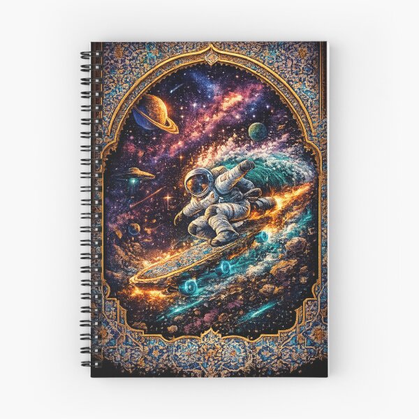 Item preview, Cosmic Skater – Astronaut Skateboard Zellige Art designed and sold by COSTO20.