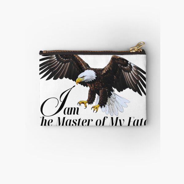 Item preview, I Am The Master of My Fate - Patriotic Bald Eagle Quote designed and sold by Animal Xeno Circus.