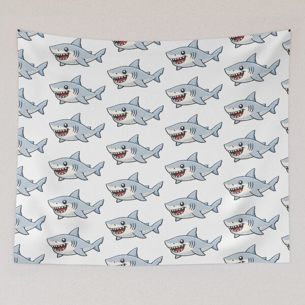 Item preview, Shark Toddler Style Drawing, Crayon Style Art designed and sold by LEFTERIS-DESIGN.