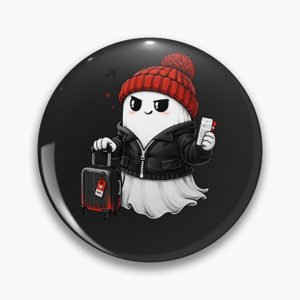 Item preview, Travel Mood Ghost – Cute Airport Adventure Aesthetic Cartoon designed and sold by ColorSplash123.