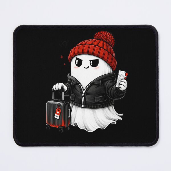 Item preview, Travel Mood Ghost – Cute Airport Adventure Aesthetic Cartoon designed and sold by ColorSplash123.