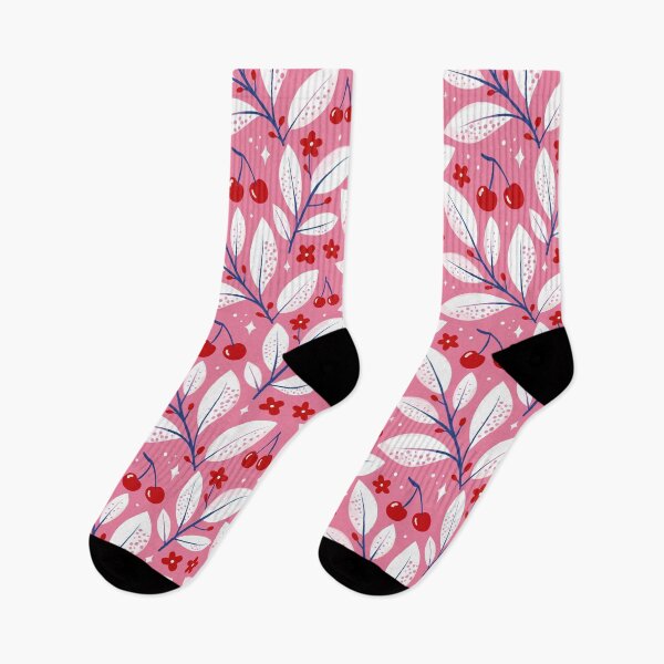 Item preview, Red Floral Cherry Leaf Seamless Pattern Floral Botanical Cottagecore Coquette Background designed and sold by FRH Design ⭐⭐⭐⭐⭐.