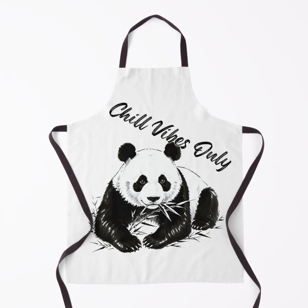 Item preview, Chill Vibes Only Panda - Cute Bamboo Eating Animal Design designed and sold by Animal Xeno Circus.