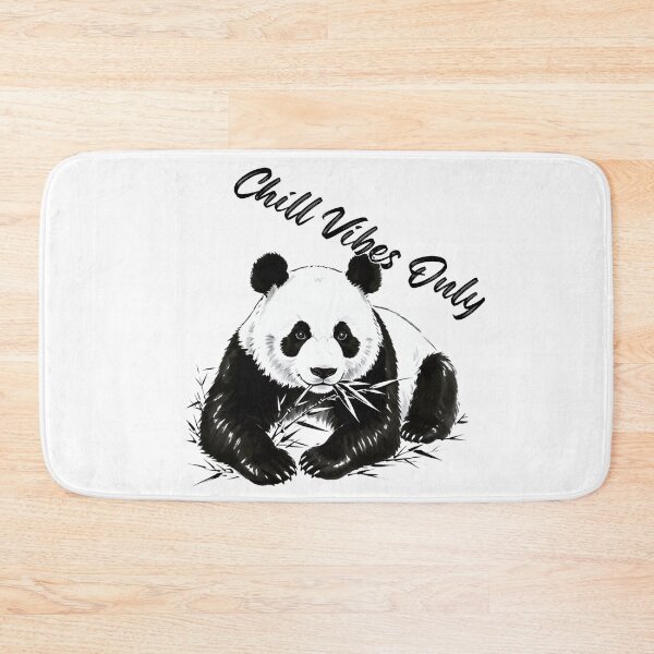 Item preview, Chill Vibes Only Panda - Cute Bamboo Eating Animal Design designed and sold by Animal Xeno Circus.