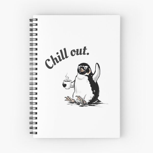Item preview, Chill Out Penguin with Coffee - Relax and Take it Easy designed and sold by Animal Xeno Circus.