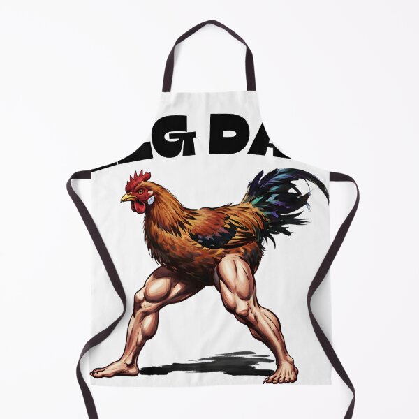 Item preview, LEG DAY: Chicken with Muscular Human Legs Funny Gym Pun Art designed and sold by Animal Xeno Circus.