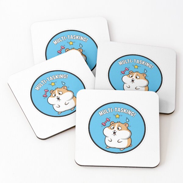 Item preview, Chaotic Hamster Sticker – Cute Juggling Cartoon Hamster  Funny Relatable Animal Illustration designed and sold by ZyxDes.