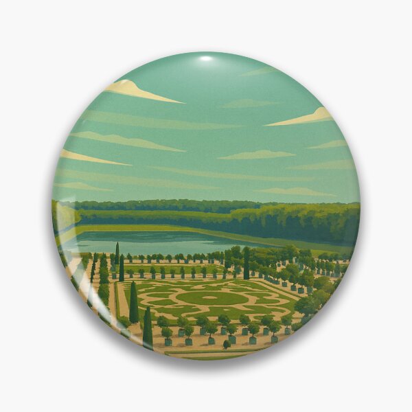 Item preview, Versailles Souvenir – Palace Gardens in Flat Design designed and sold by Souvenir-Travel.