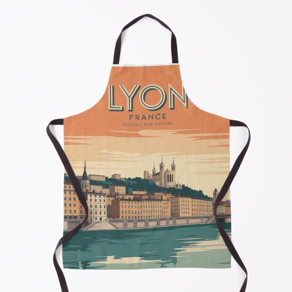Item preview, Lyon France Vintage Travel Poster – Retro Fourvière Sunset Art Prin designed and sold by Timeless Design.