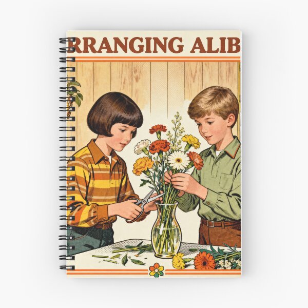 Item preview, Arranging Alibis - Dark Humor Vintage Parody designed and sold by PictorialWhimsy.