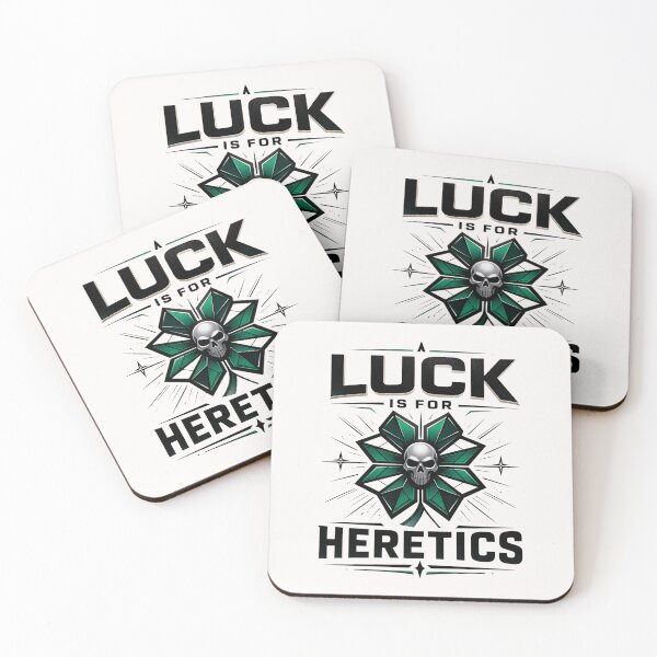 Item preview, Luck Is for Heretics Shamrock Skull St Patrick’s Design designed and sold by Pawsome Quotes.