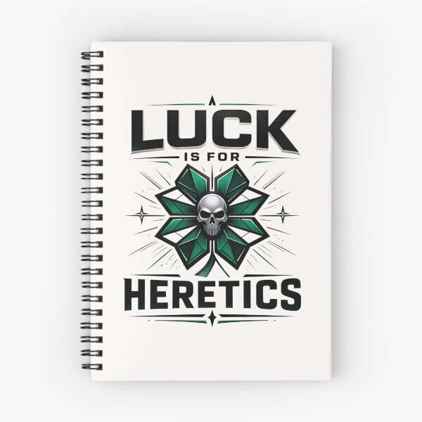 Item preview, Luck Is for Heretics Shamrock Skull St Patrick’s Design designed and sold by Pawsome Quotes.