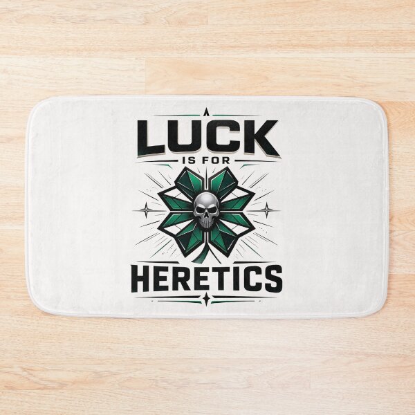 Item preview, Luck Is for Heretics Shamrock Skull St Patrick’s Design designed and sold by Pawsome Quotes.