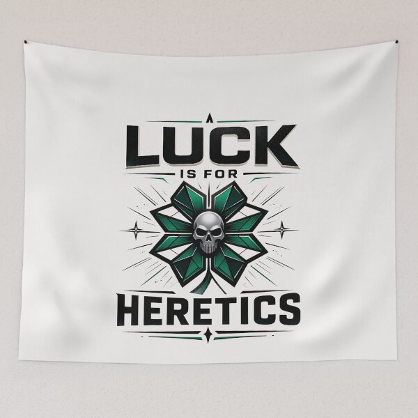 Item preview, Luck Is for Heretics Shamrock Skull St Patrick’s Design designed and sold by Pawsome Quotes.