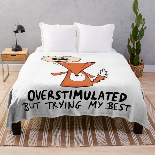 Item preview, Cute Neurodivergent Fox Sensory Overload Design designed and sold by DesignFreakArt.