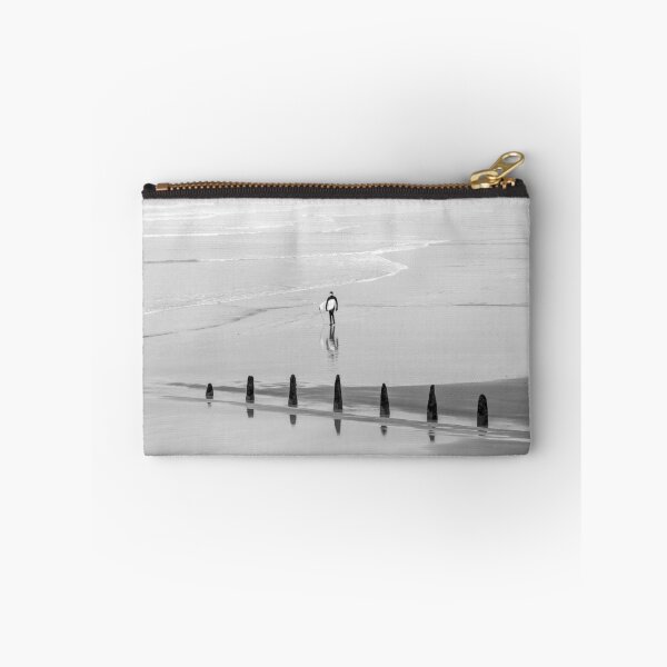 Item preview, Westward Ho Beach Black and White Surfer designed and sold by twymanphoto.