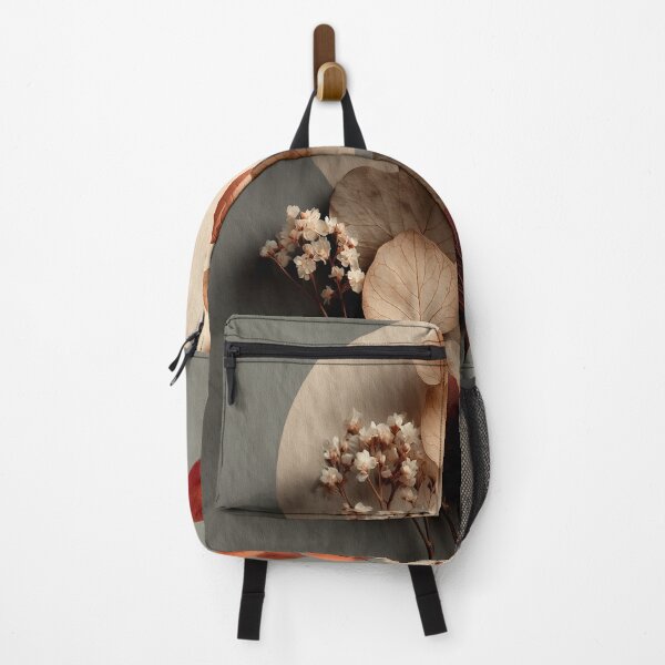 Item preview, Warm earth tones, dried plants with a circle - Calming wall art designed and sold by Clarity-Vault.