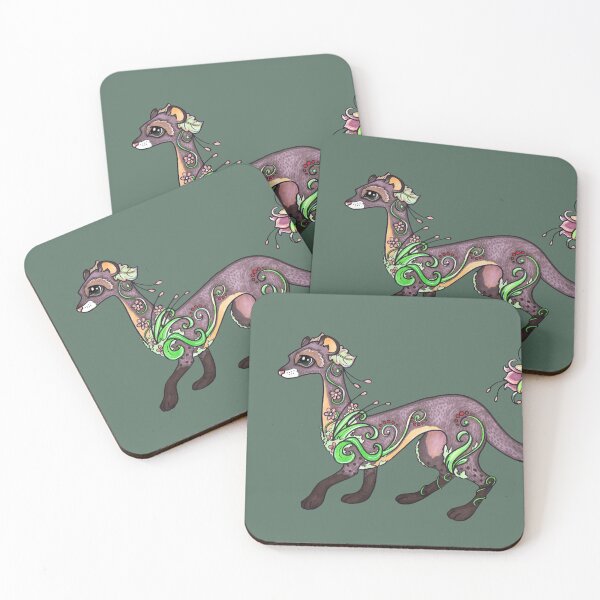 Item preview, Kael, mystical Stoat of the Forrest  designed and sold by Lauren Eldridge-Murray.
