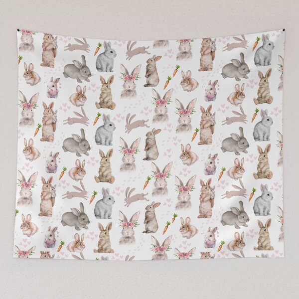 Item preview, Rabbits designed and sold by Shining Bright Arts, Crafts & Illustration.