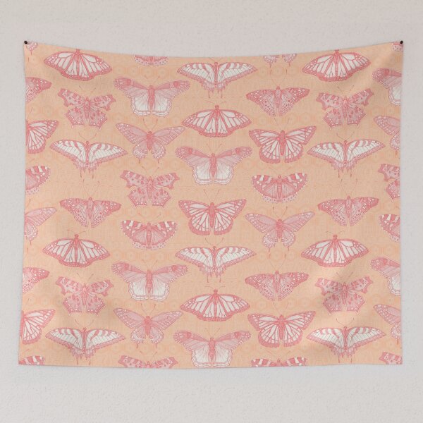 Item preview, butterflies peach designed and sold by scrummy.