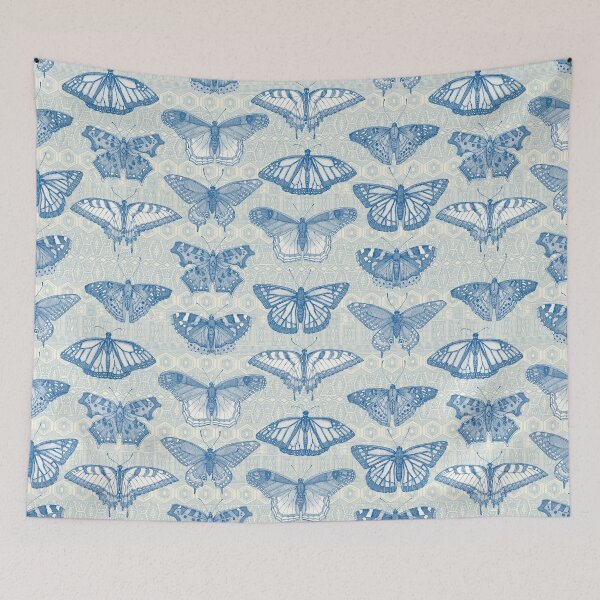 Item preview, butterflies cobalt designed and sold by scrummy.
