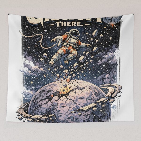 Item preview, I Left My Gravity There Astronaut Art - Surreal Space Aesthetic Sci-Fi Poster - Aerion-9 Cosmic Galaxy Illustration by Vivaan Studio designed and sold by Vivaan Studio.