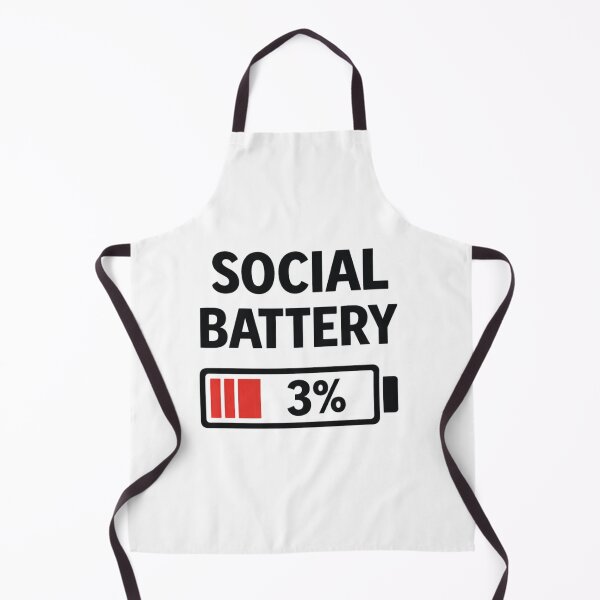 Item preview, Social Battery 3 Percent Introvert Humor T-Shirt designed and sold by IM Hunter.