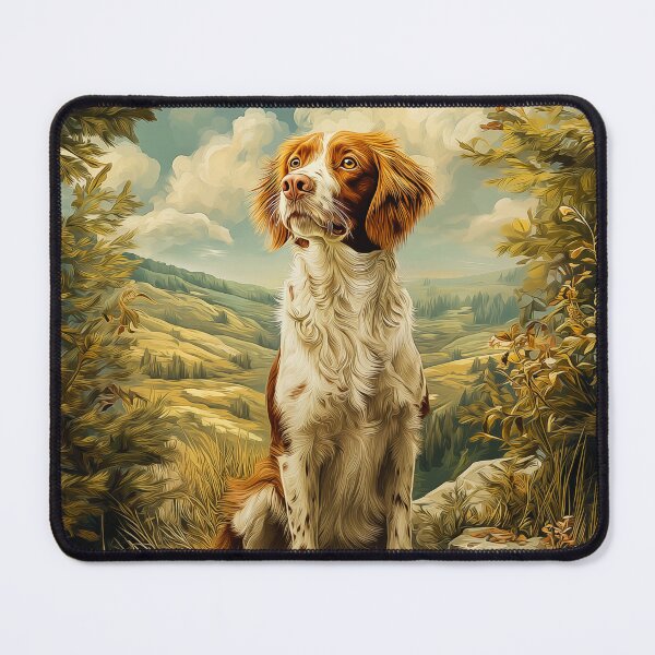 Item preview, Brittany Spaniel in a Mountain Landscape designed and sold by PetsArt.