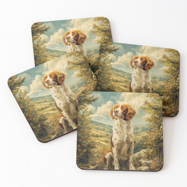 Item preview, Brittany Spaniel in a Mountain Landscape designed and sold by PetsArt.