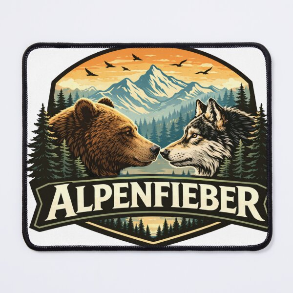 Item preview, Bear and wolf in the Alps designed and sold by Alpenfieber.