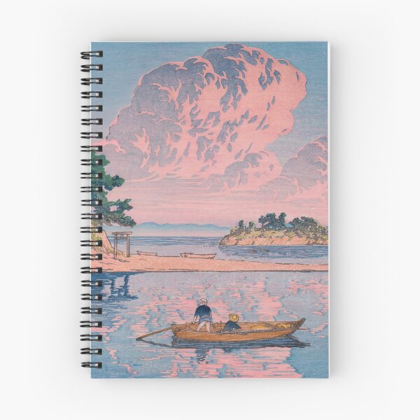 Item preview, Kujukushima Shimabara by Hasui Kawase: Tranquil Japanese Coastal Landscape Poster designed and sold by artofuniverse.