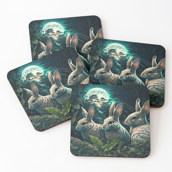 Item preview, Rabbits at night designed and sold by Charles  Ano.