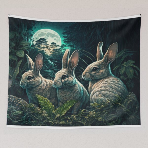 Item preview, Rabbits at night designed and sold by Charles  Ano.