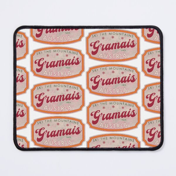 Item preview, Gramais, Austria, Tirol, Ski, textured skiing badge designed and sold by Wanderful-roads.