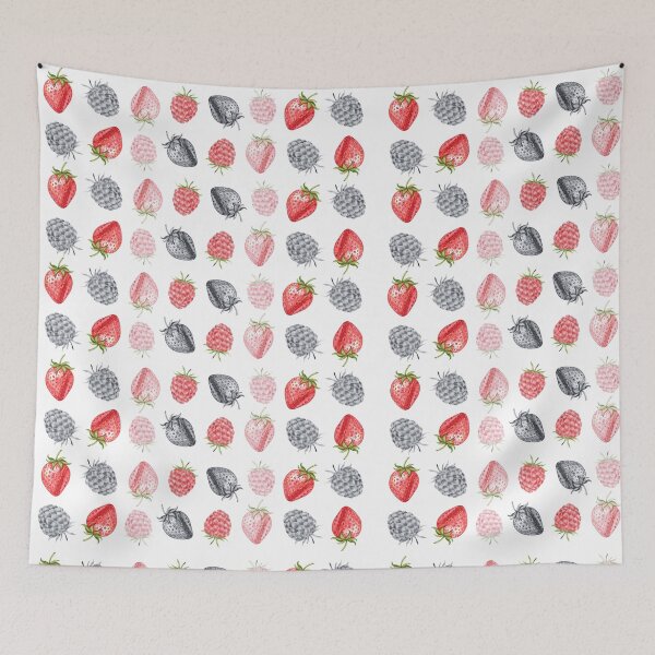 Item preview, Strawberries & Raspberries  designed and sold by Shining Bright Arts, Crafts & Illustration.