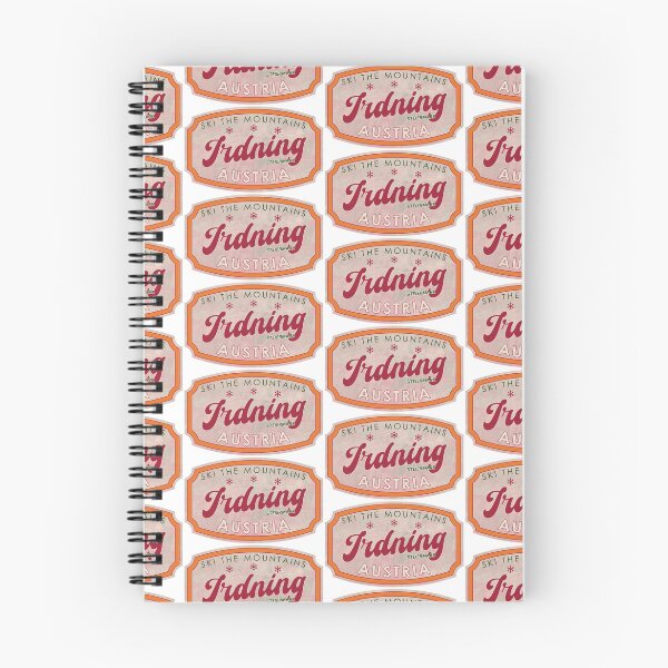 Item preview, Irdning, Austria, Steiermark, Ski, textured skiing badge designed and sold by Wanderful-roads.